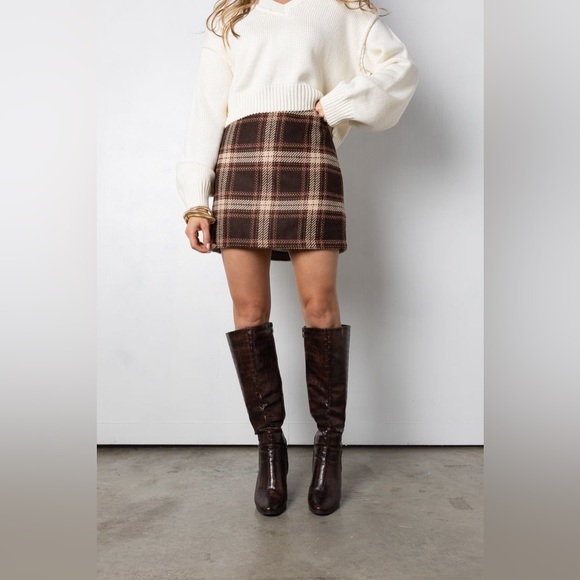 Vintage Woolruch Plaid Skirt Size 10 - Picture 2 of 9